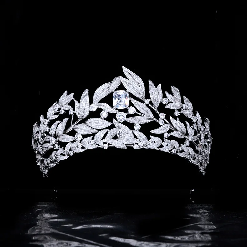 

Luxury Hair Jewelry Miniature Zircon Crown Headwear Shiny Crystal Bat Mitzvah Birthday Wedding Dress Accessories Women Hairwear