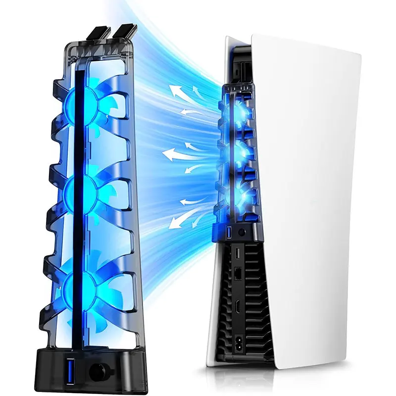 USB-кулер с 3 охлаждающими вентиляторами для консоли PS5