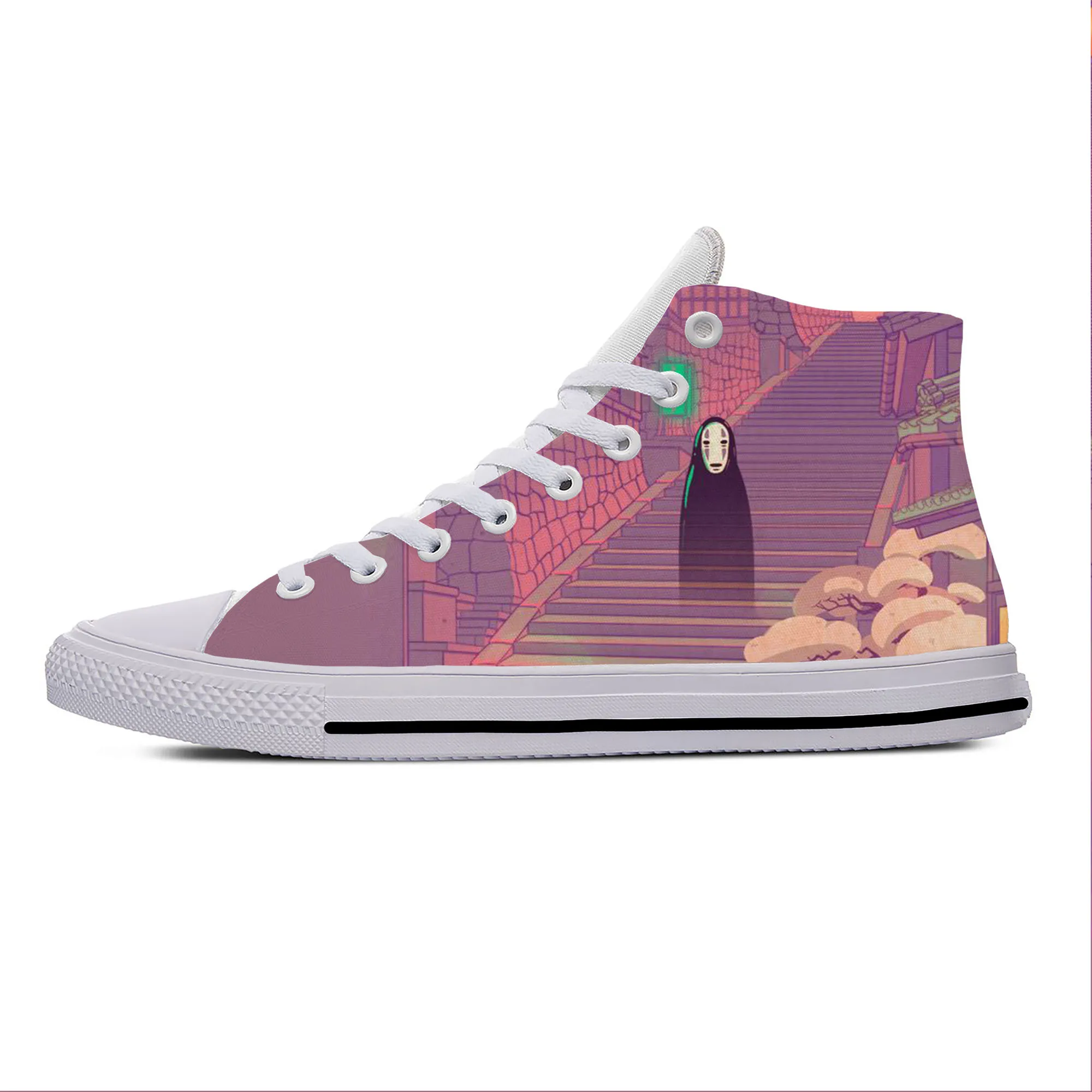 

Кроссовки Kaonashi легкие дышащие с объемным принтом, повседневная Тканевая обувь с высоким верхом, с рисунком аниме «Унесенные призраками», дл...