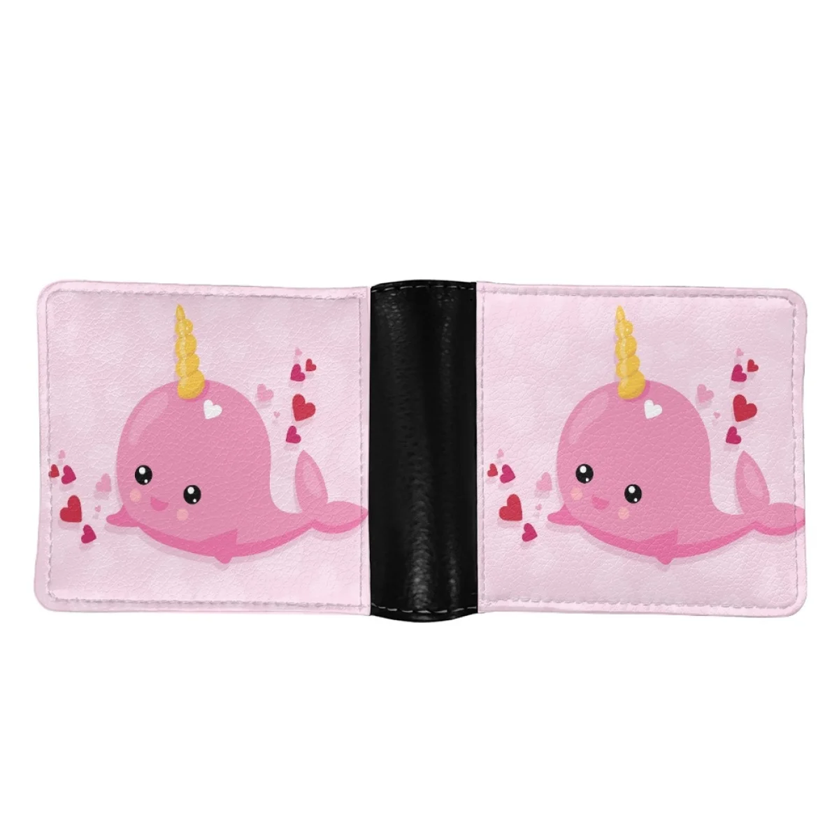 New Cute Dolphin Female Purse Design DIY Portable Money Bag for Women Kawaii Style Cartoon Casual Foldable Wallet Holiday Gifts