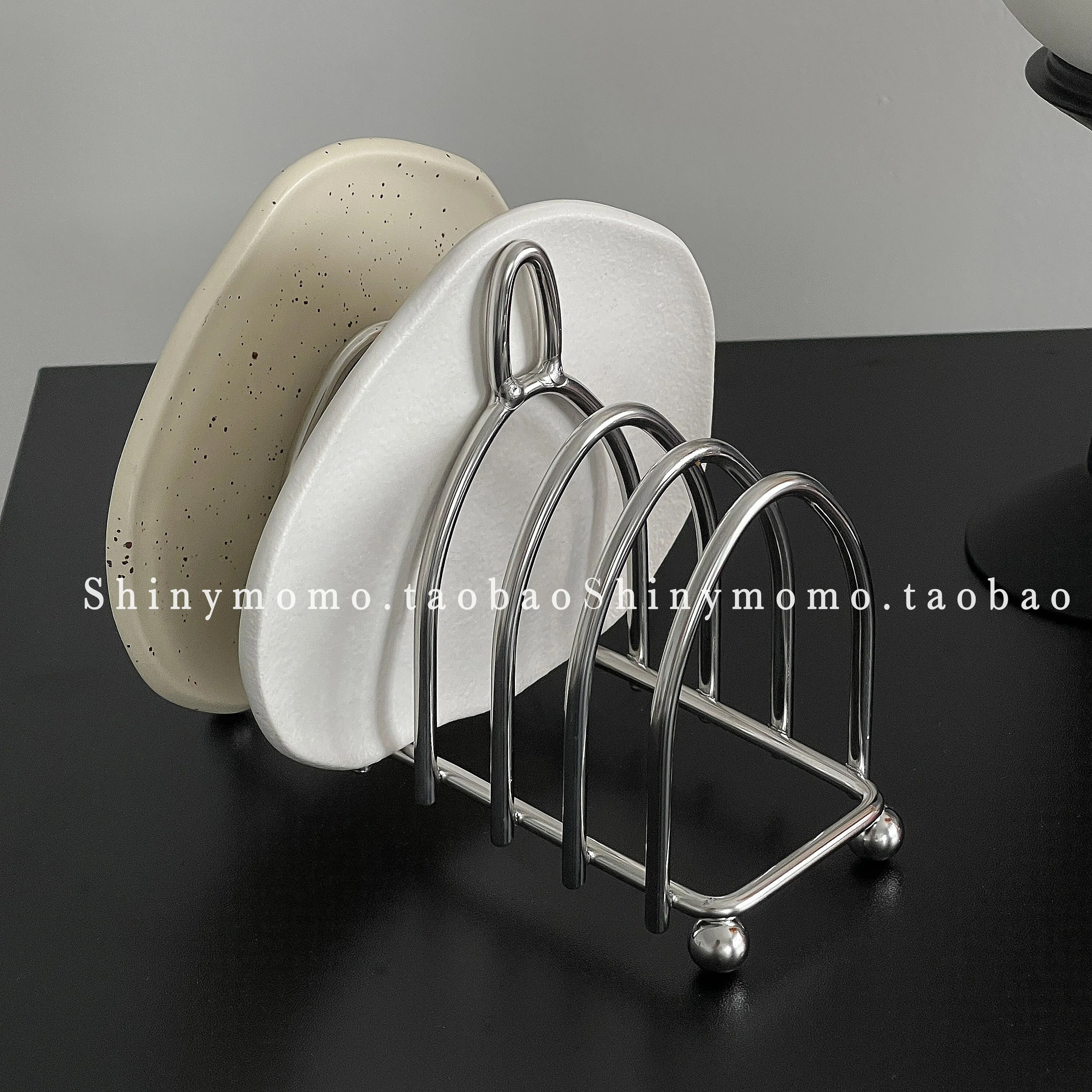 

Net Red Ins Blogger French Vintage Bread Rack Dessert Sandwich Food Division Toast Rack Stainless Steel Hanging Rack