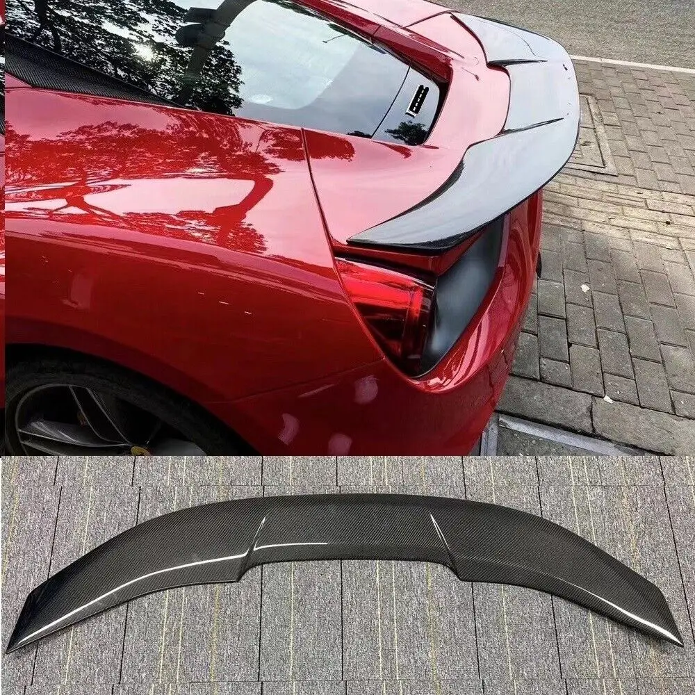 Фото Задний спойлер автомобиля из углеродного волокна, крылья для Ferrari 488 2015-2018 №2