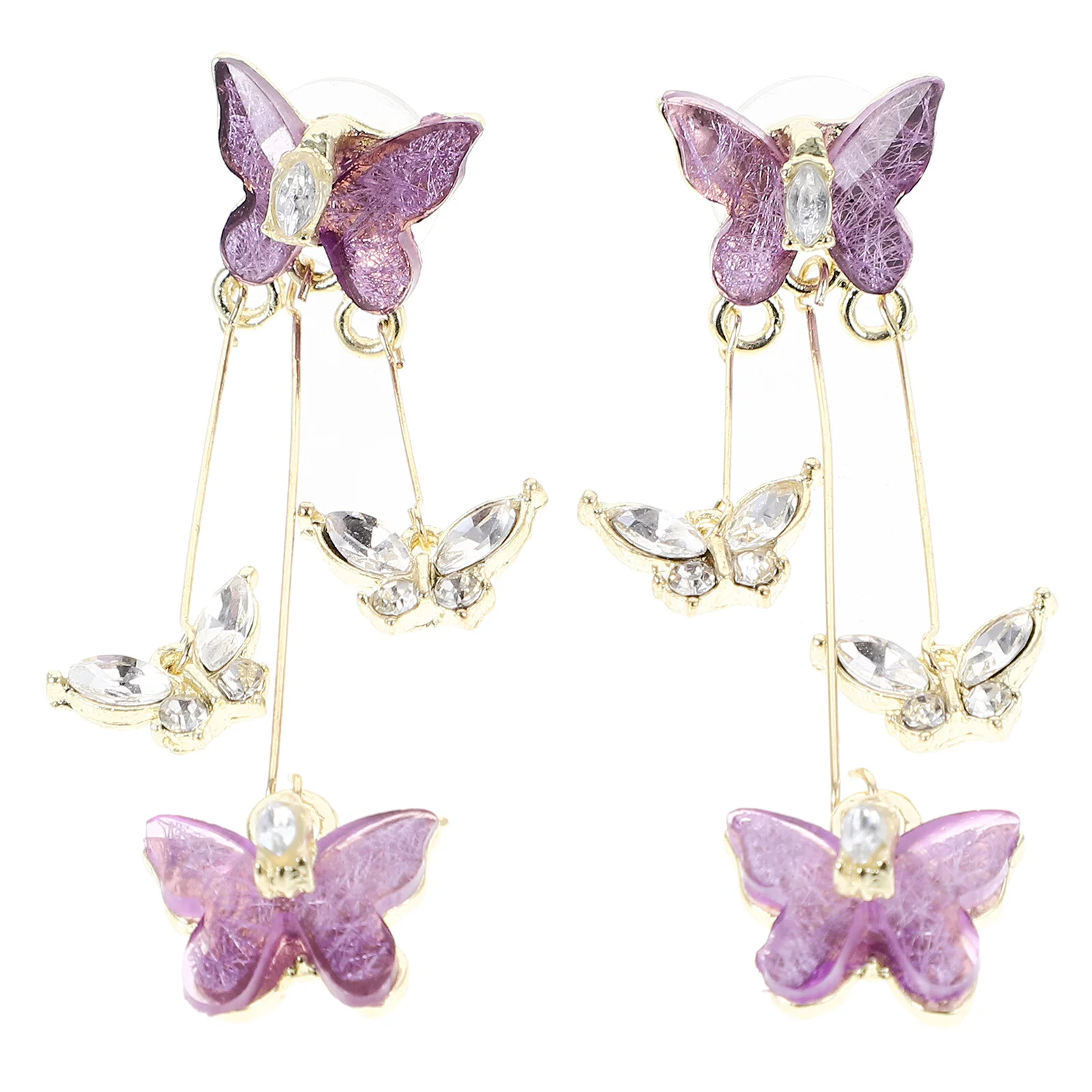 

Decorate Dangle Earrings Girls Women Delicate Jewelry Studs Trendy Miss Statement Butterfly