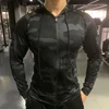 Men Outdoor Sports Jackets Hoodies Quick Dry Fit Long Sleeve Tops with Hood Male Running Sweatshirts 2023 Casual Jacket Hoodies 2