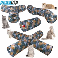 234 holes pet cat tunnel toys training cat toy pet tube collapsible play toys indoor outdoor kitten puppy toy pet product