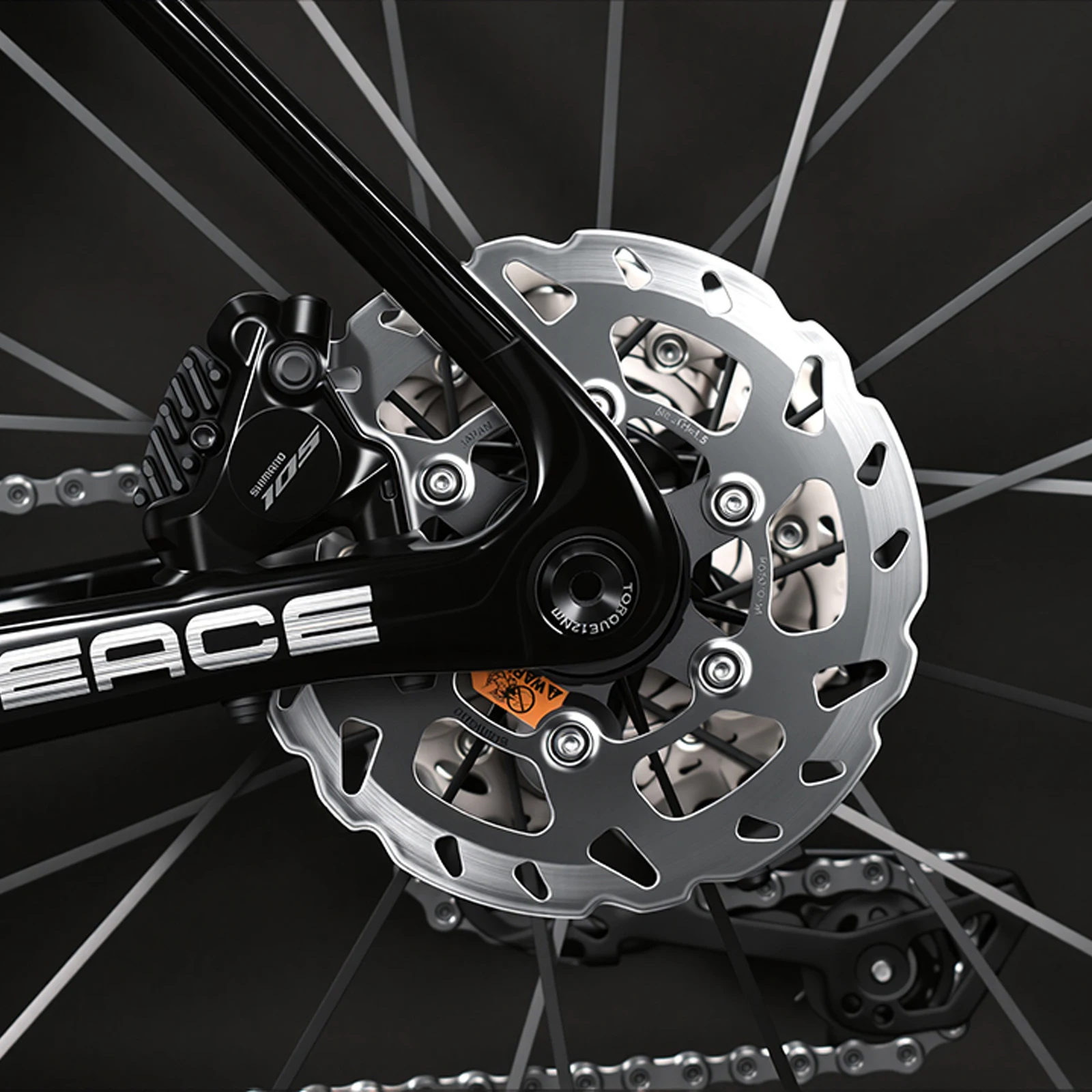 Фото Комплект карбонового шоссейного велосипеда Tideace 105 R7120, 7.8 кг, ультралегкий карбоновый комплект для гонок и выносливости №5