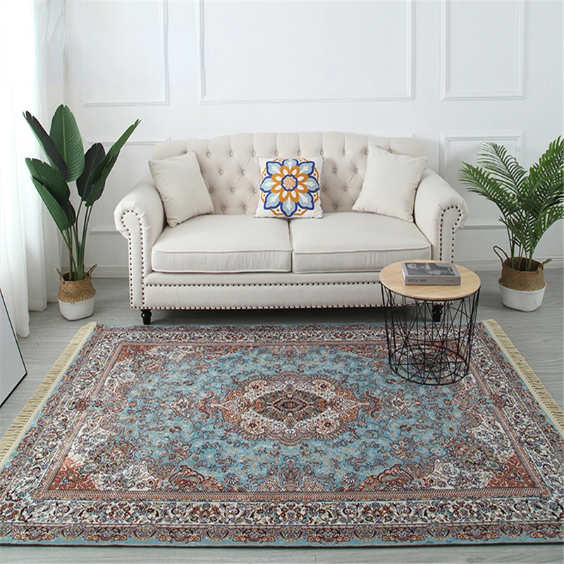 

European Style Tassel Soft Carpets For Living Room Bedroom Rugs Home Carpet Delicate Soft Hot Area Rugs Floor Door Mat Decorate
