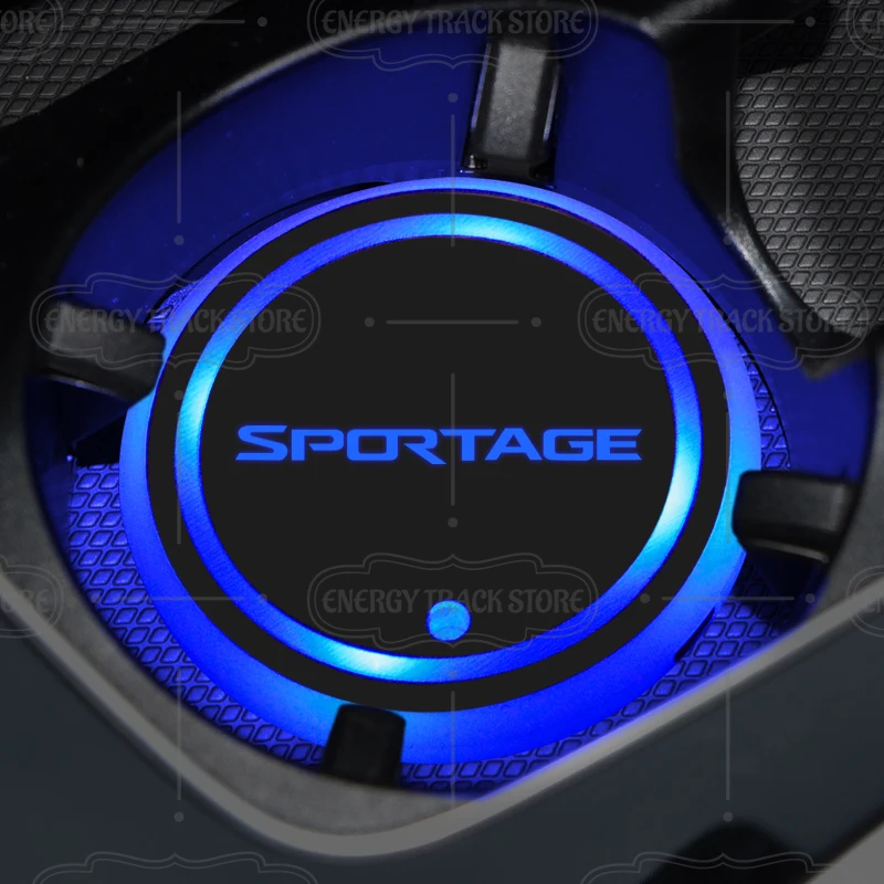 

1/2 шт. X Line Эмблема Автомобильная подставка со светодиодной подсветкой, держатель для стакана с водой, коврик для Sorento Sportage Ceed Picanto Kona K3 K2 Niro Rio GT Line