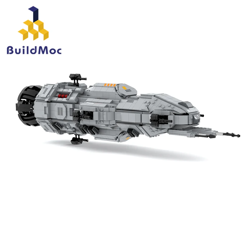 

BuildMoc расширенные строительные блоки Rocinante-Corvette-классветильник кого фригата, набор строительных блоков среднего масштаба MCRN-Tachi Donnager, кирпич...