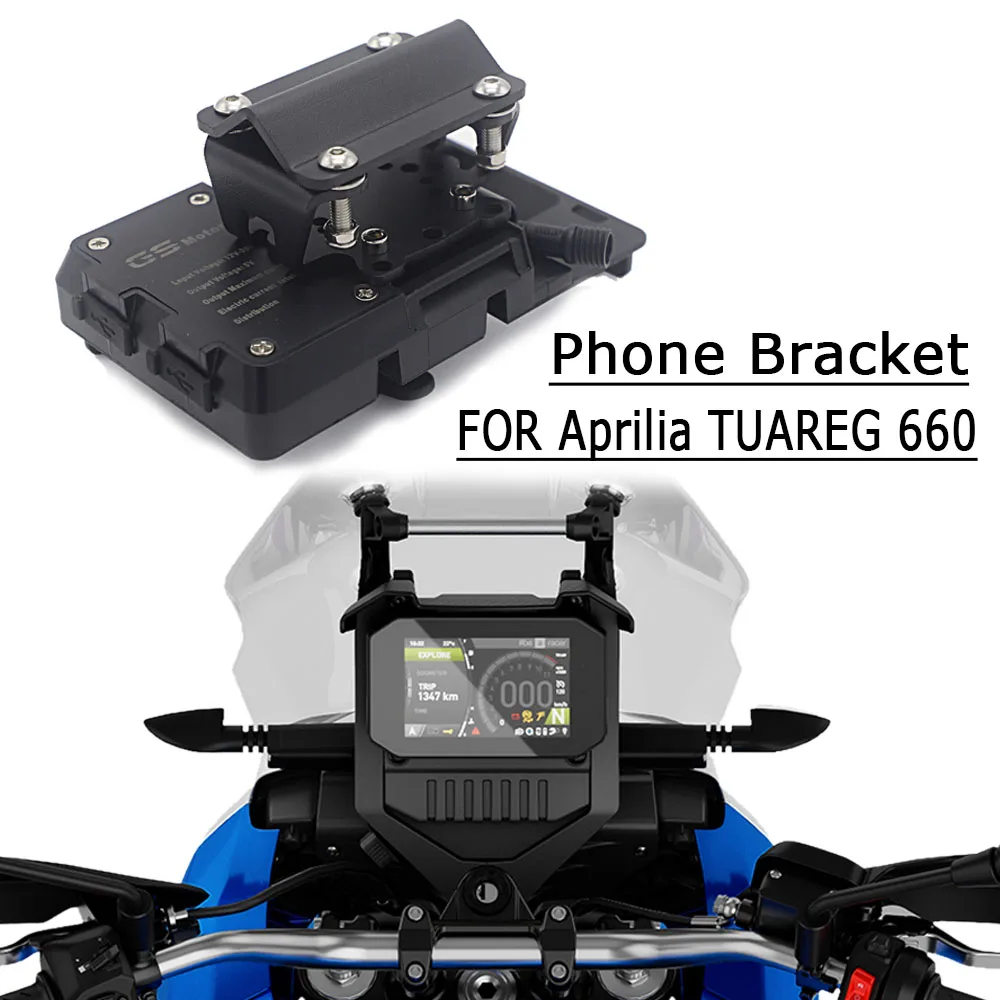FOR Aprilia TUAREG 660 tuareg 2022 Stand Holder Phone Mobile Phone GPS Plate Bracket Phone Holder USB