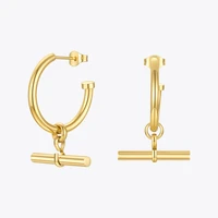 enfashion stick bar dangle earring for women stainless steel kolczyki earings gold color fashion jewelry 2021 gifts e211237