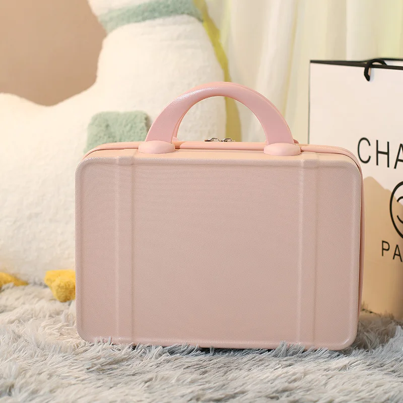 

2023 New 14 Inch Solid Color Vintage Student Storage Suitcase