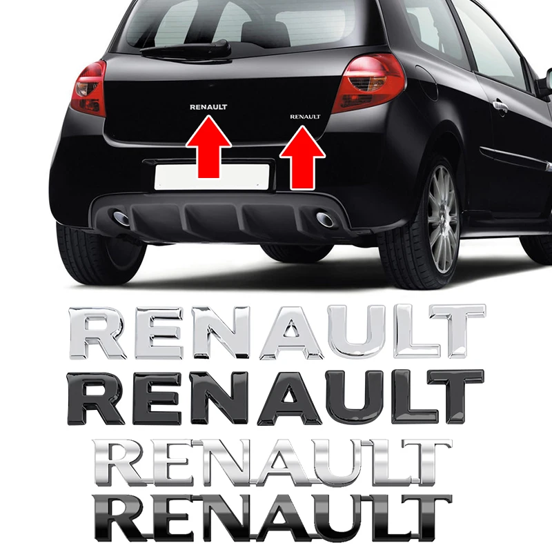 3D логотип ABS буквы на багажник автомобиля эмблема значок авто наклейка для Renault ZOE