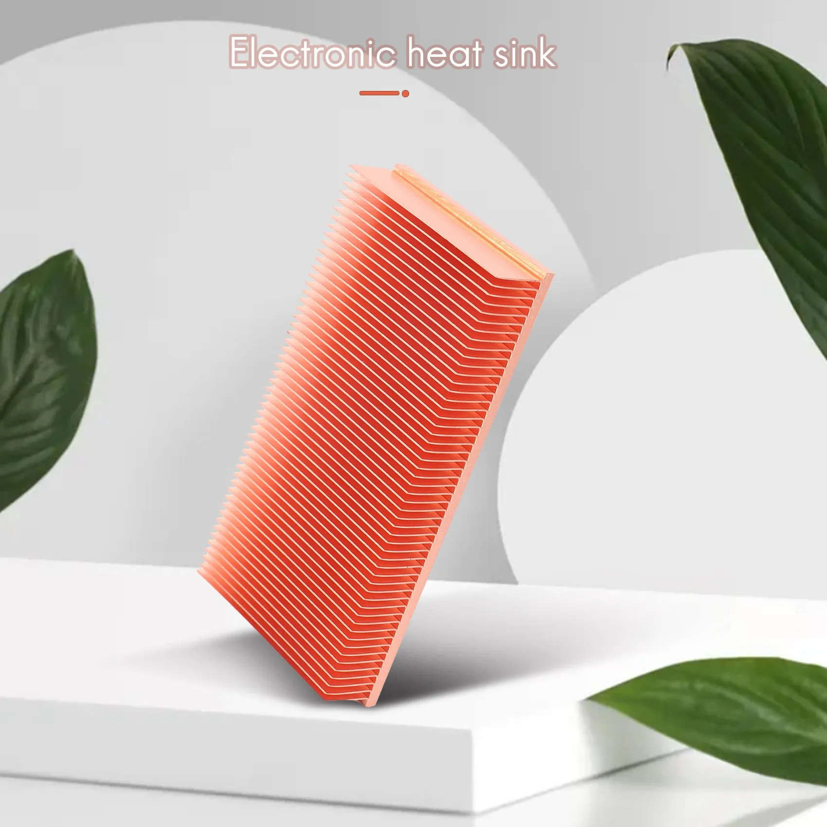 

Pure Copper Heatsink 100X50X15mm Skiving Fin Heat Sink Radiator for Electronic RAM Chip LED VGA Cooling Cooler