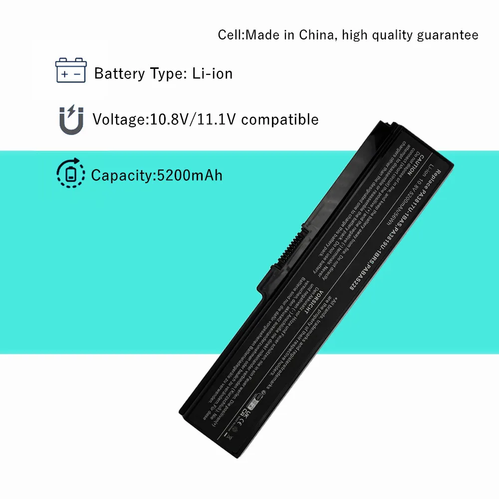 Фото Аккумулятор для ноутбука Toshiba Satellite M640 M645 A600 A660 A660D A655 A655D PA3816U-1BRS PA3816U-1BAS PA3817U-1BRS PA3817U-1BAS №3