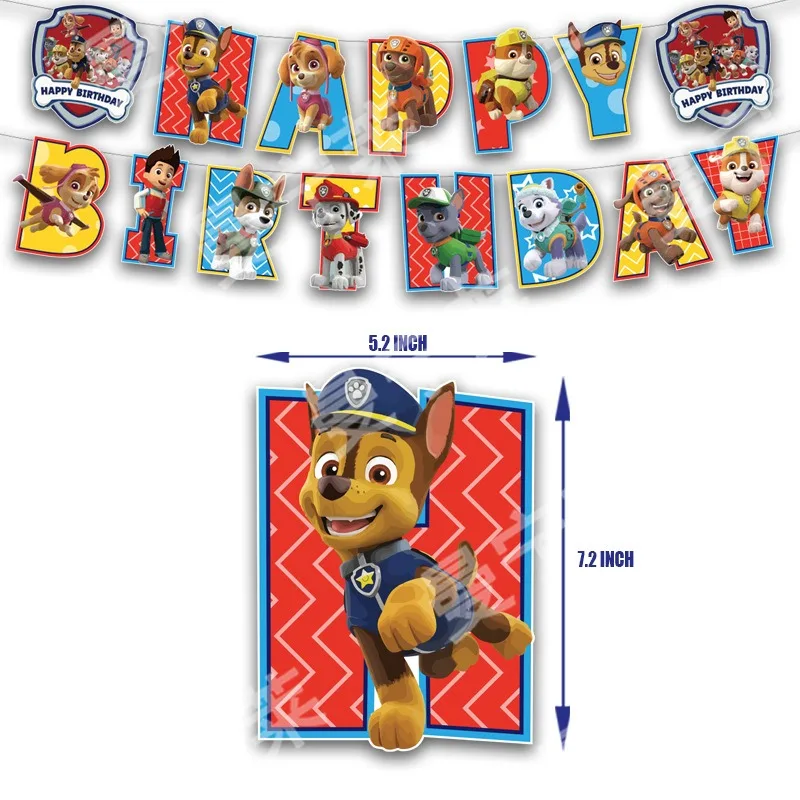 5 шт./компл. новый стиль PAW Patrol поставка для дня рождения одноразовый топпер торта