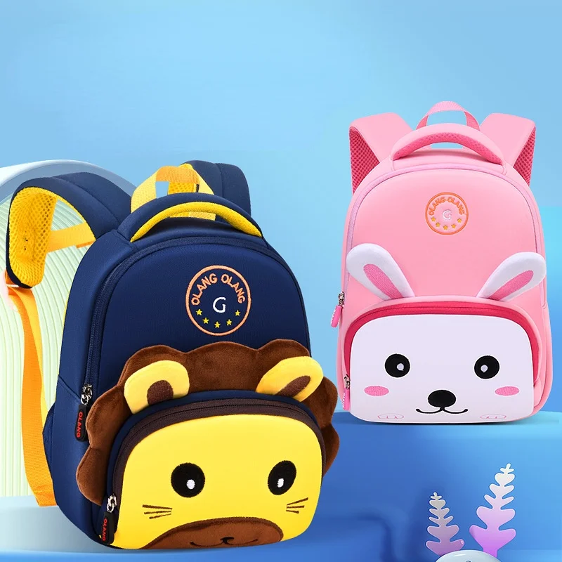 New Kids Cute Cartoon Rabbit Sheep Small Schoolbags In Kindergarten Children Light Breathable Anti Lost Backpacks for Girls Boys