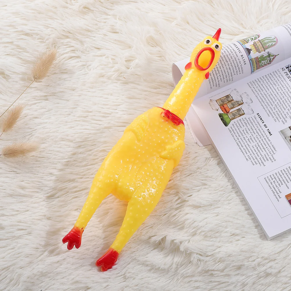 Shrilling Vinyl Squeaky Medium Novelty Dog Squawking Shrieking
