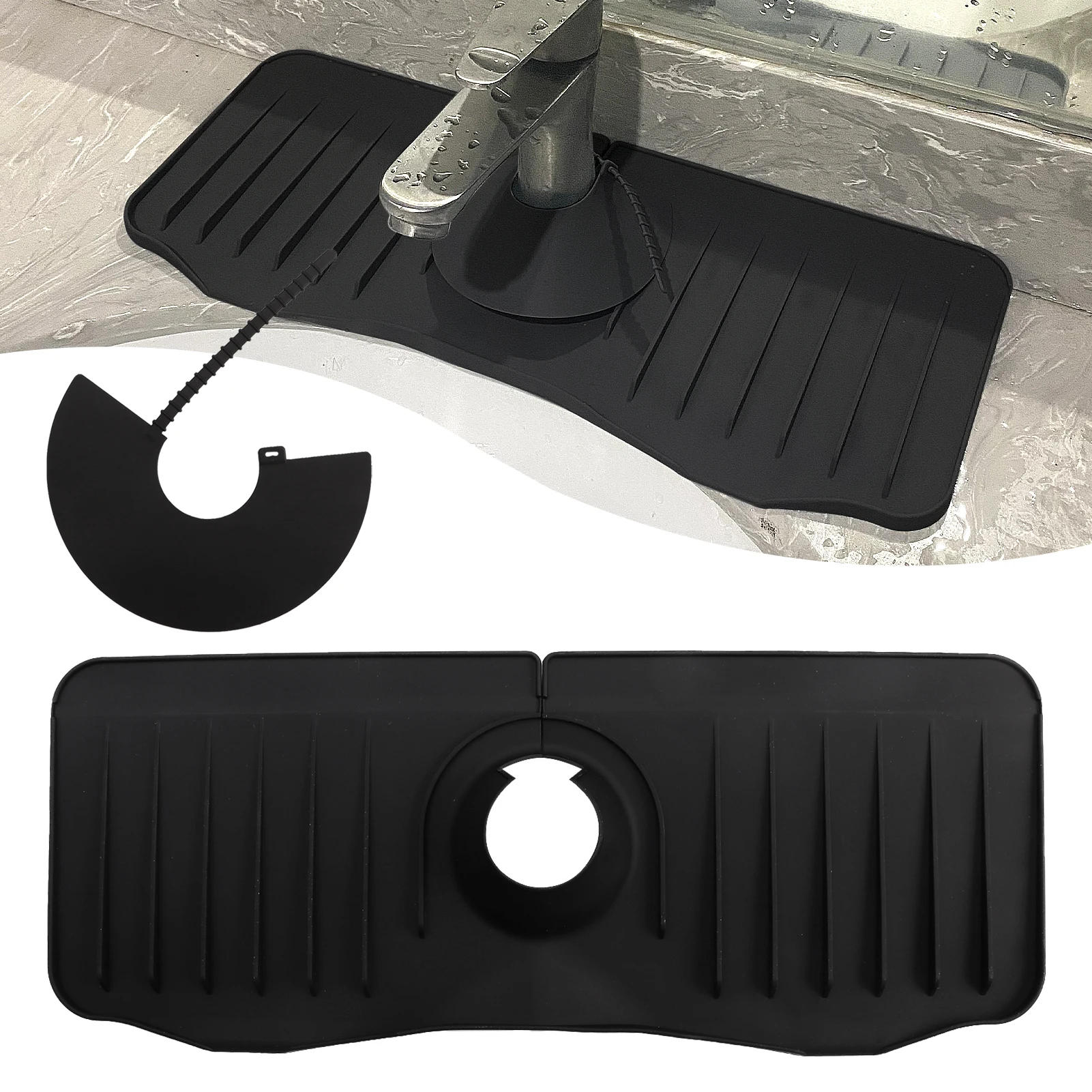 Брызговик для кухонной раковины универсальный умывальник однотонный легко