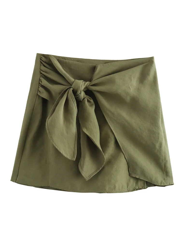 Женские шорты-бермуды KAOPU ZA винтажные юбки с завышенной талией боковой молнией и