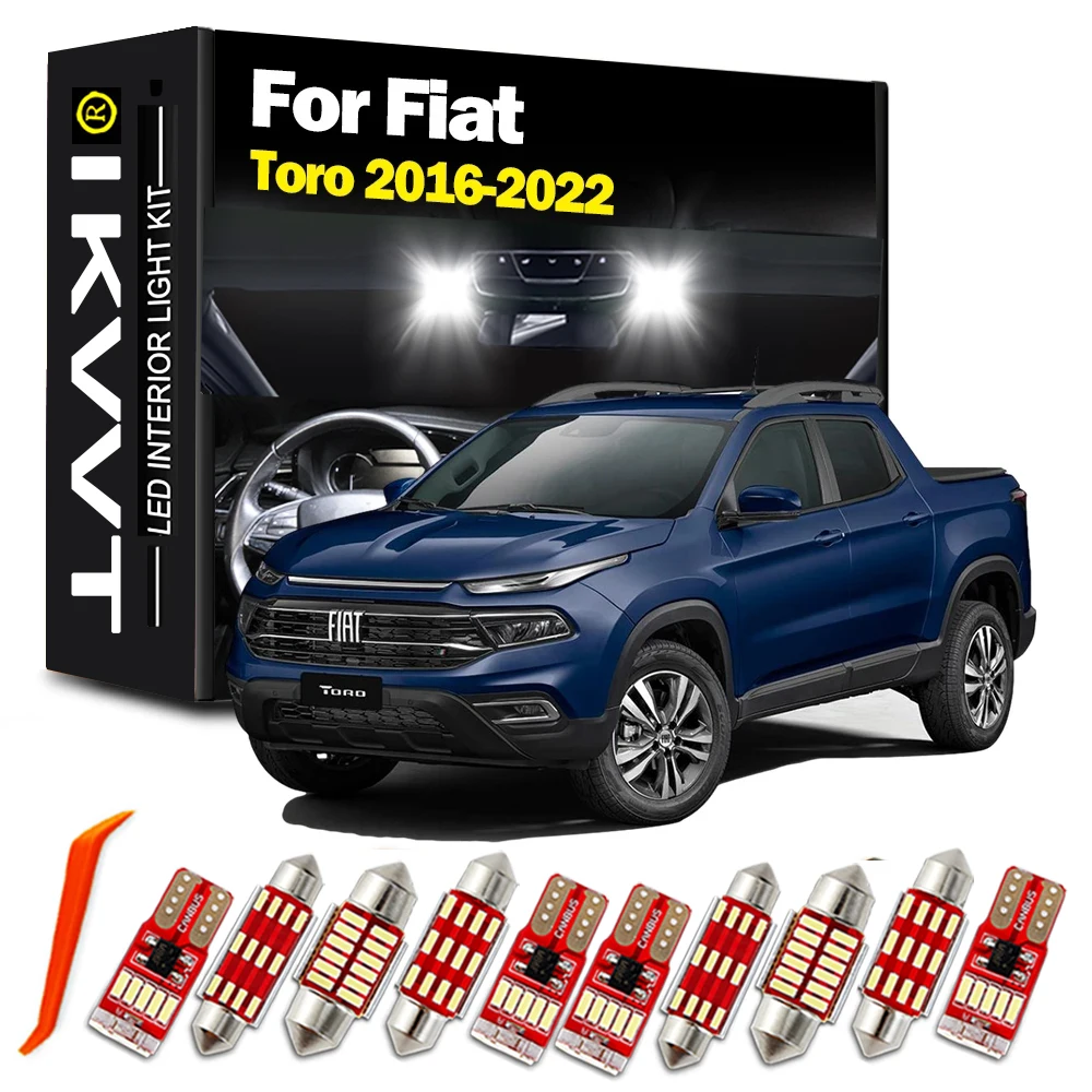 

IKVVT 6Pcs Canbus No Error For Fiat Toro 2016 2017 2018 2019 2020 2021 2022 Car Bulbs LED Interior Map Dome Light Lamp Kit