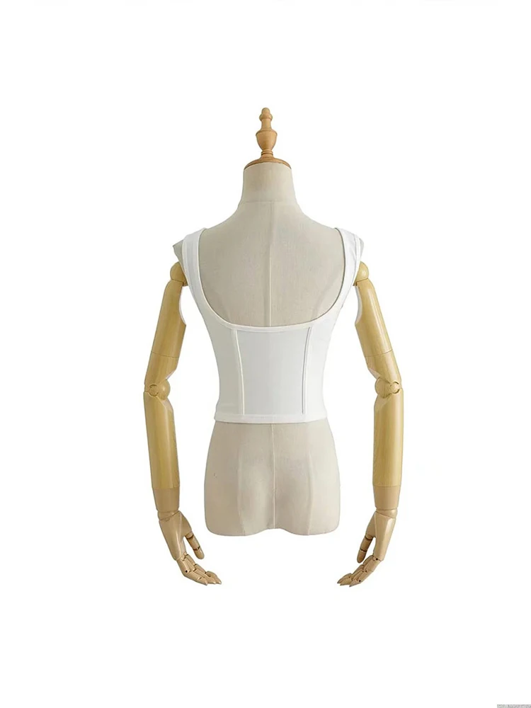 Женский корсет-майка с сетчатыми вставками