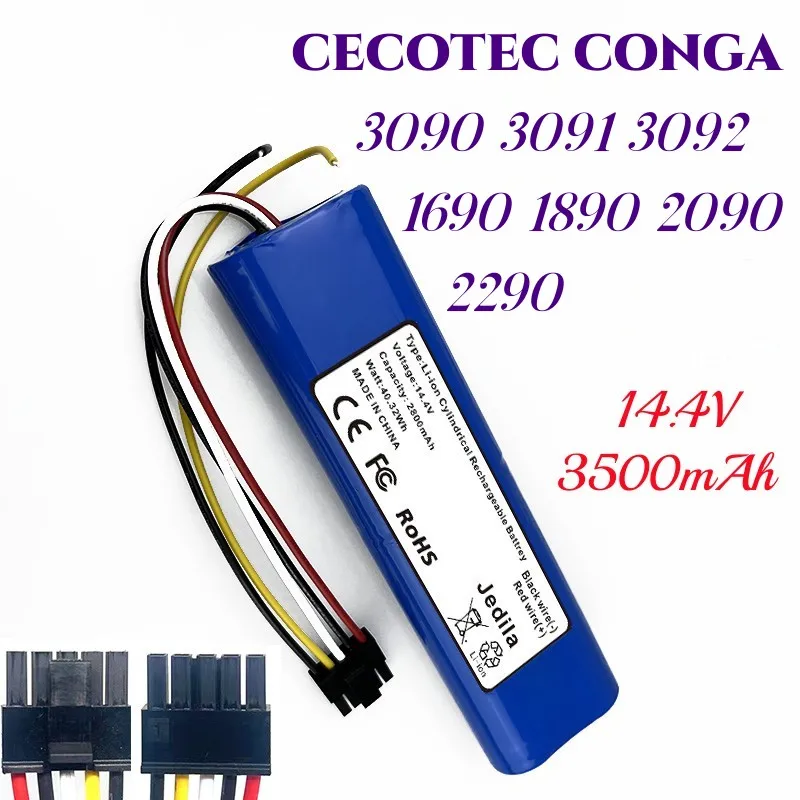 Фото Аксессуары для замены CECOTEC CONGA 3090 3091 3092 1690 1890 2090 14,4 В 3500 мАч №5