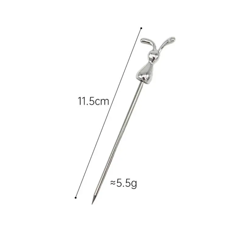 

Зеркальная полировка посуда с рисунком кролика предотвращает царапины вилка для фруктов мощная гладкая Вилка для зубов совок для мороженого кухонный инструмент