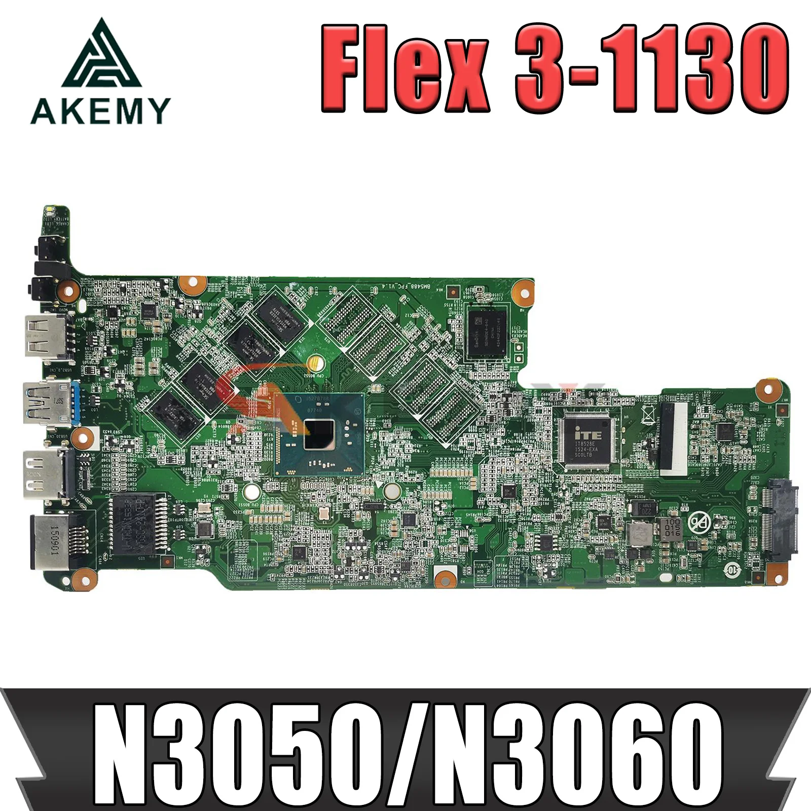 

For Lenovo Flex 3-1130 Yoga 300-11IBR laptop motherboard BM5488 with N3050/N3060 CPU 4GB-RAM tested 100% work