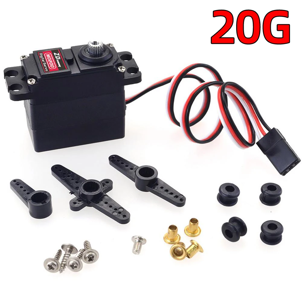 

20g Metal Analog Servo High Torque for 1/16 1/14 1/12 RC Car Carson WPL Wltoys HSP JJRC ZD Racing RC Buggy Truck Truggy Crawler