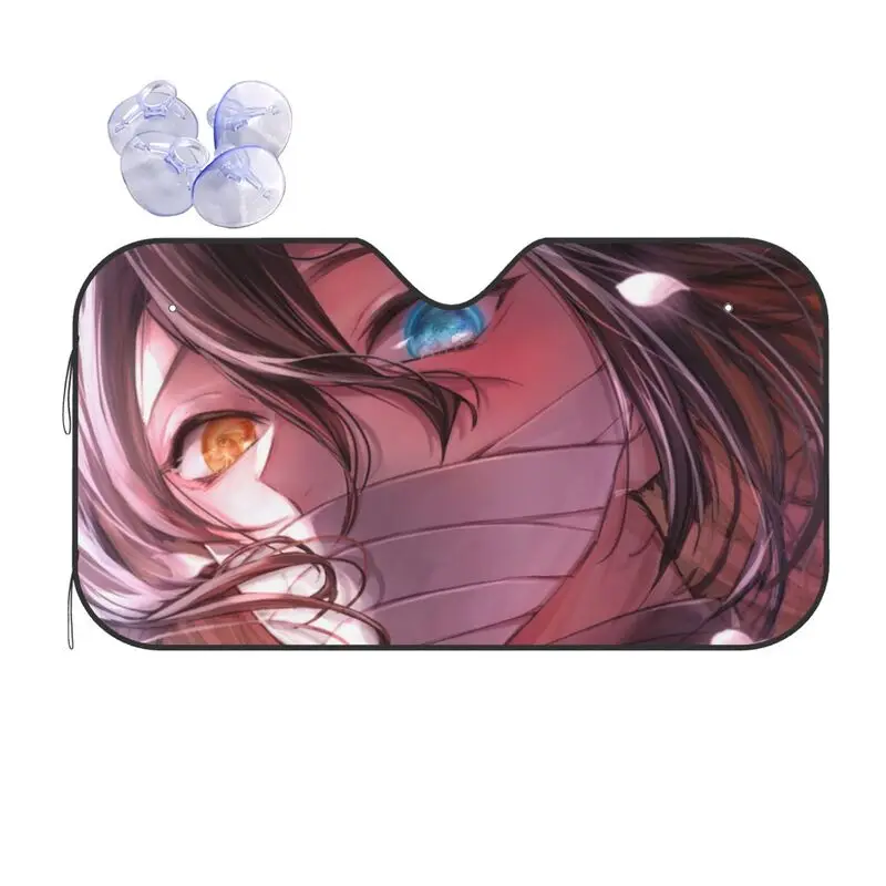 

Ghost Slayer Anime Car Sunshade Cartoon Animation Car Sunscreen UV Protection Auto Parts Decorative Sunshade