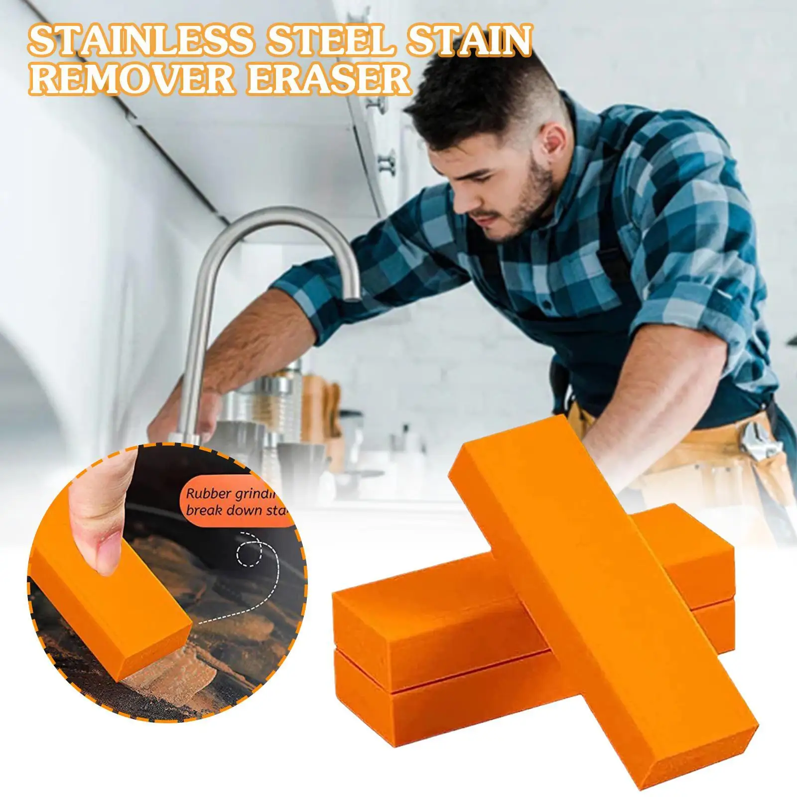 

Easy Limescale Eraser Bathroom Glass Rust Remover Rubber Household Kitchen Cleaning Tools Kitchen Scale And Rust Brush
