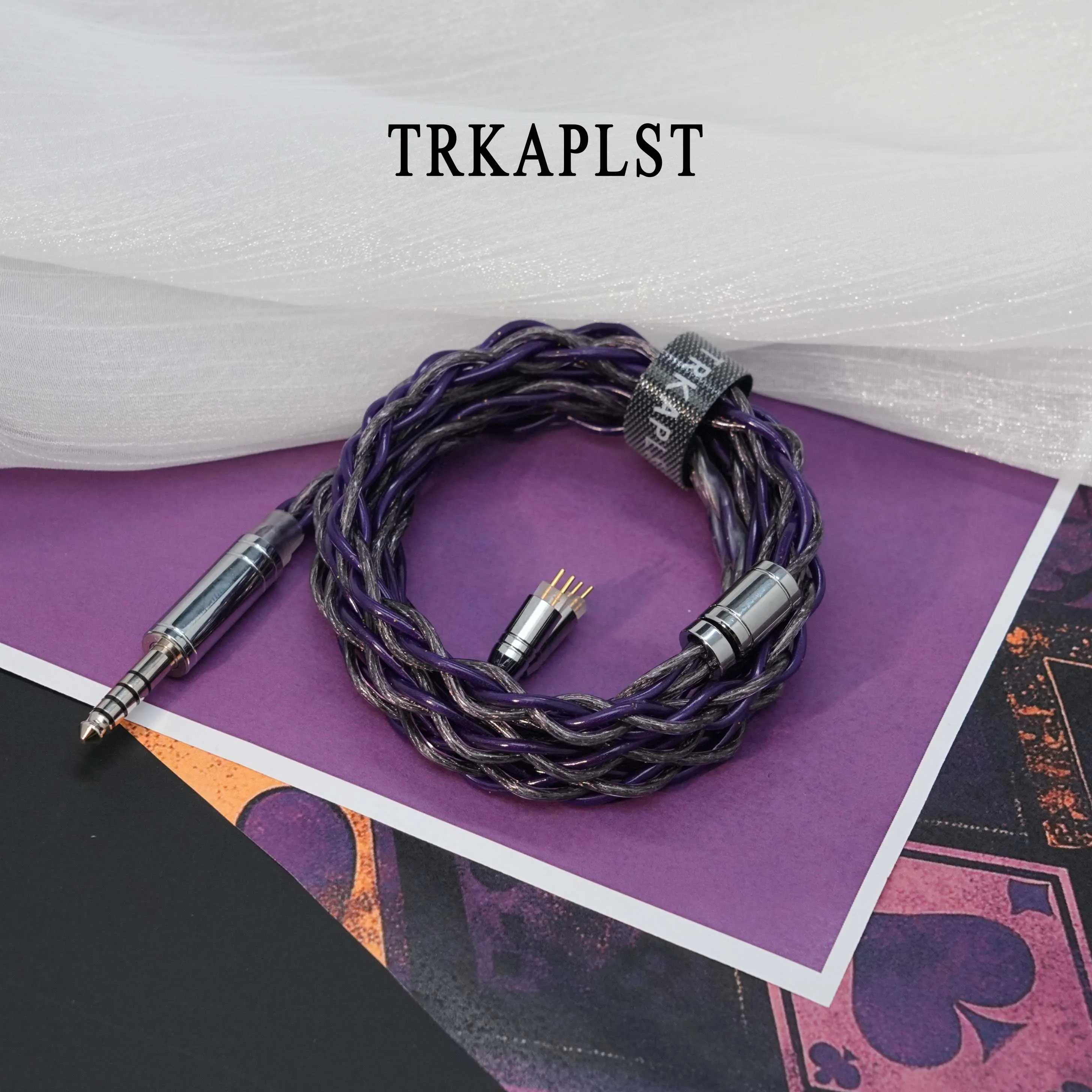 Фото TRKAPLST-33 HIFI кабель для внутриканальных наушников с разъемами 2.5/3.5/4.4/6.35 мм, IE900 0.78-2PIN MMCX для FIIO HIFIMAN №1