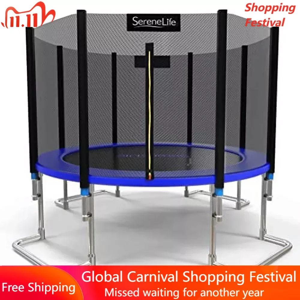 

Сертифицированный батут ASTM с сетчатым корпусом, стабильный батут, Прочный детский и взрослый батут с сеткой, детский портативный фитнес-боди