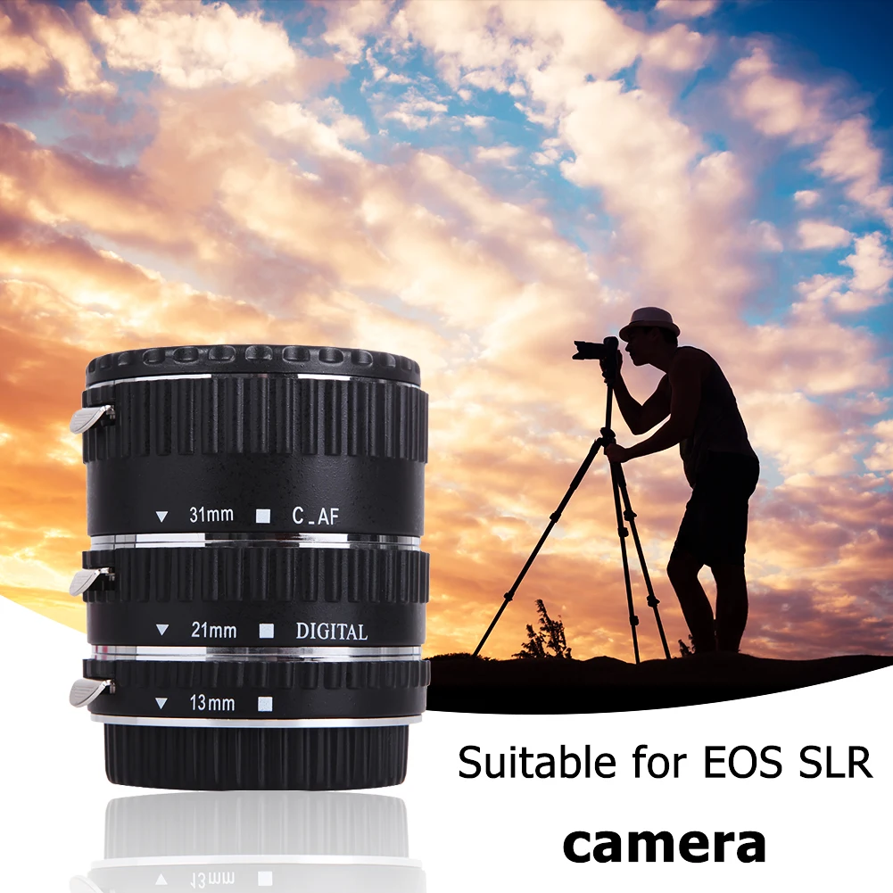 

Macro Lens Extension Tube for Canon EF EF-S Camera Auto Focus Ring Adapter Lens Mount Extender Replacement Accessory