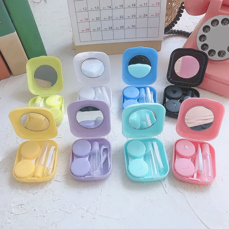 Миниатюрные контактные линзы карманный портативный контейнер для хранения