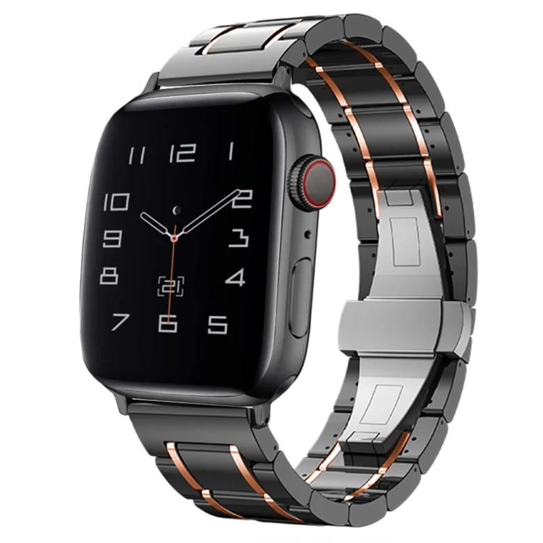 

Fhx-28v ceramics correa for apple watch 6 5 4 band 40mm 44mm bracelet 38mm 42mm watchbands for iwatch 3 2 strap pulseira belt