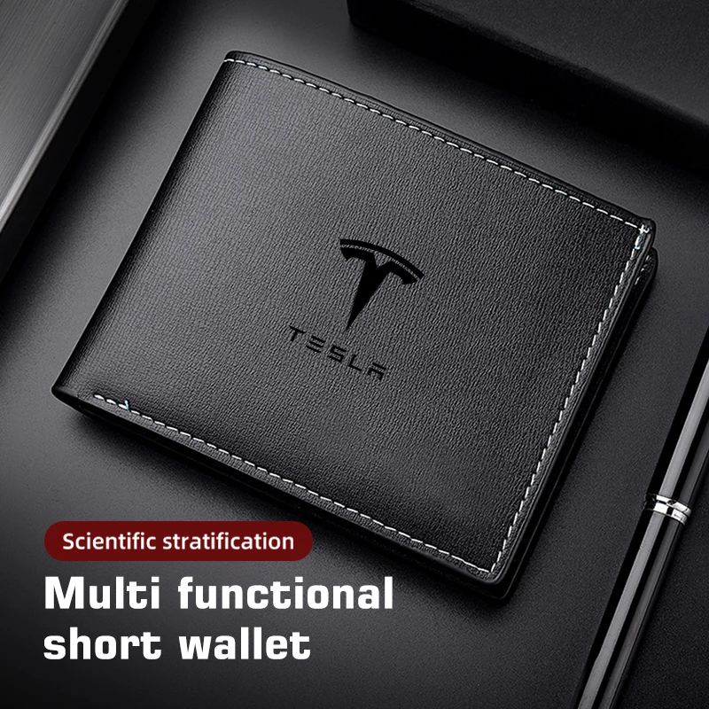 Кожаный чехол-держатель для водительских прав Tesla держатель кредитных карт