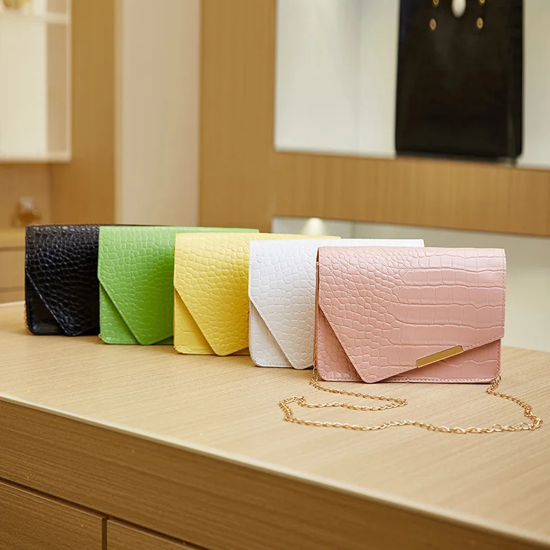 

Fashion Mini Women Bags 2023 New Luxury Shoulder Bag Chain Crossbody Bag PU Solid Color Purses Hasp Luxury Design Messenger Bag