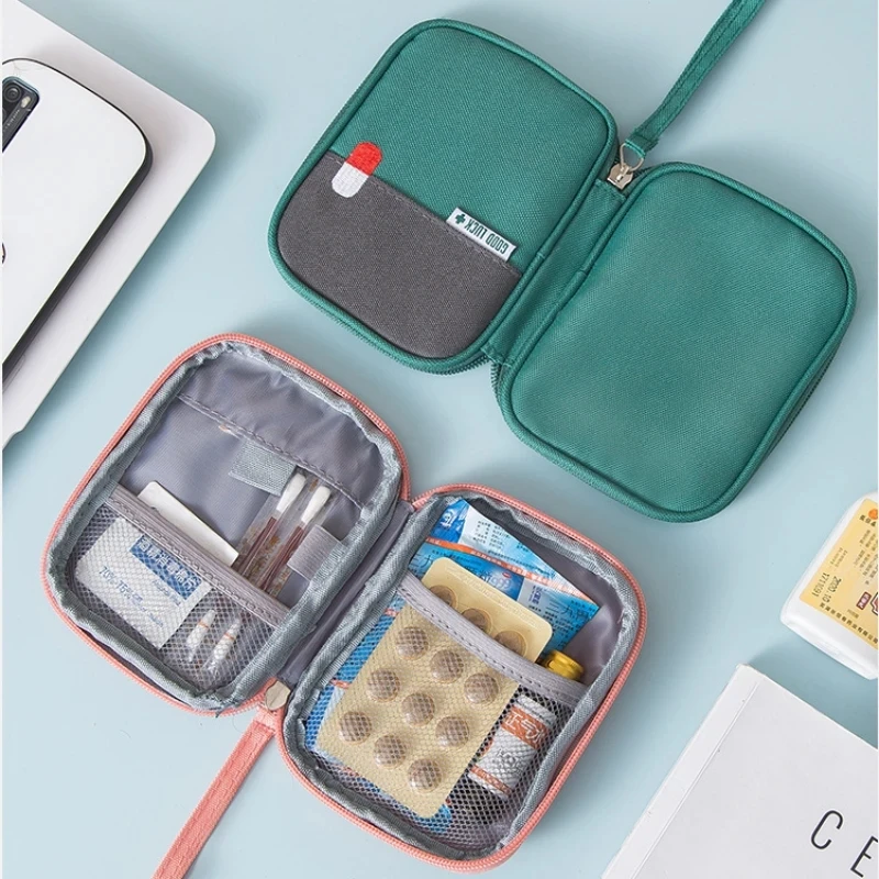 mini portable medicine storage bag travel Outdoor Camping Useful First Aid Medical Kit Emergency Survival Bag Pill Case