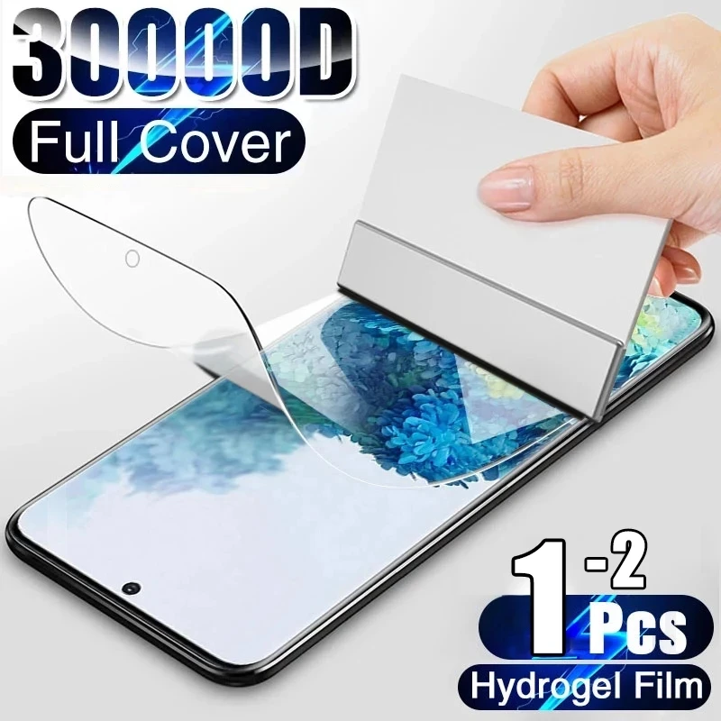 Hydrogel Film For Samsung Galaxy S10E S8 S9 S20 fe S21 Note 20 Ultra 10 Plus Screen Protector For A50 A51 A70 A71 A52 Not Glass