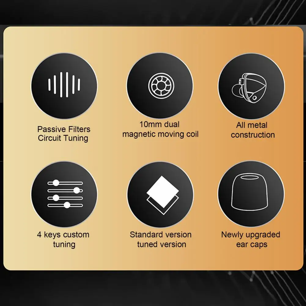 

Универсальные многофункциональные наушники-вкладыши с мощными басами и монитором для прямой трансляции, проводная гарнитура, музыка и выз...