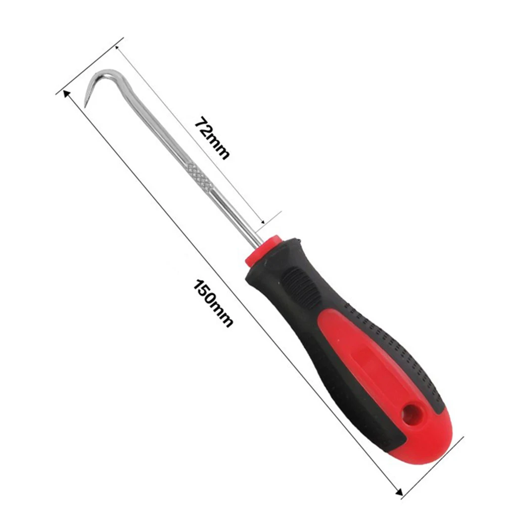 

2 Pcs Pick Hook O-ring Remover Oil Seal Gasket Puller Screwdriver 150mm Length 45/90 Hook For Car Repairing Hand Manual Tools