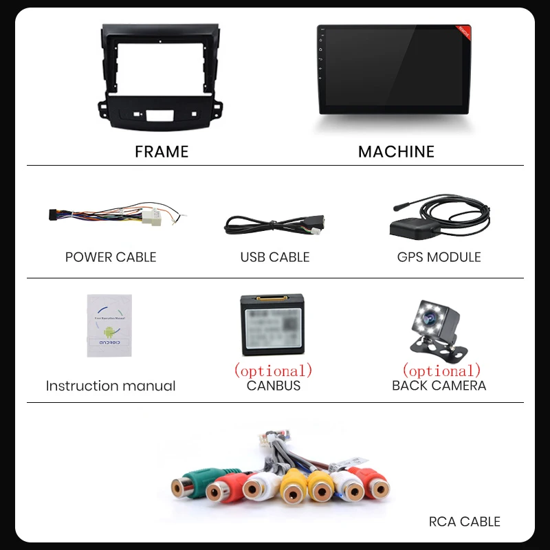 Автомагнитола для Mitsubishi Outlander xl 2 2005-2011 Peugeot 4007 мультимедийный видеоплеер с GPS 2din