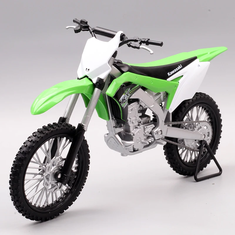WELLY 1:10 Kawasaki KX250F Alloy Motorcycle Die-casting Racing Motorcycle Model Toy Off-road Motorcycle Toy Collection Gift