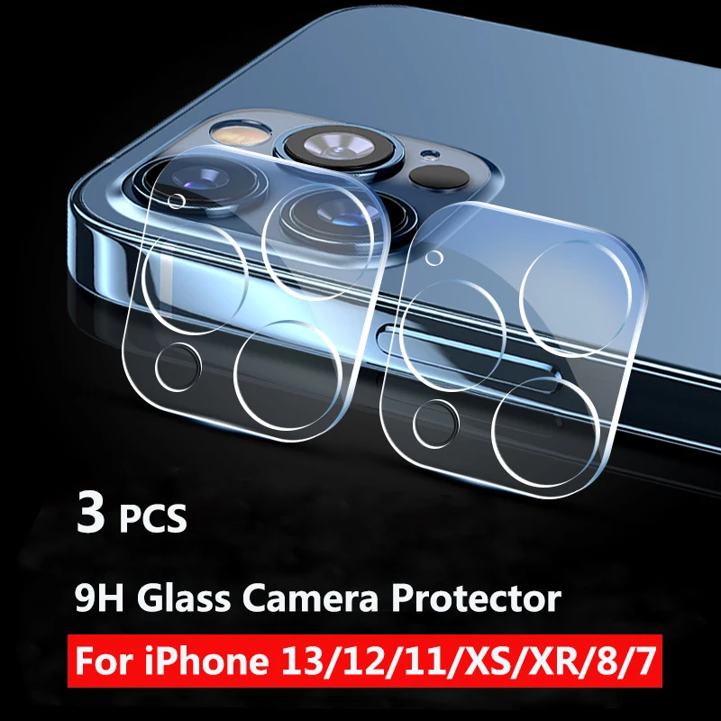 

Rear Camera Lens Protector For iPhone 13 12 11 Pro Max 8 7 6 Plus X XS XR 6S Full-Frame Lens Film Transparent Camera Glass Case