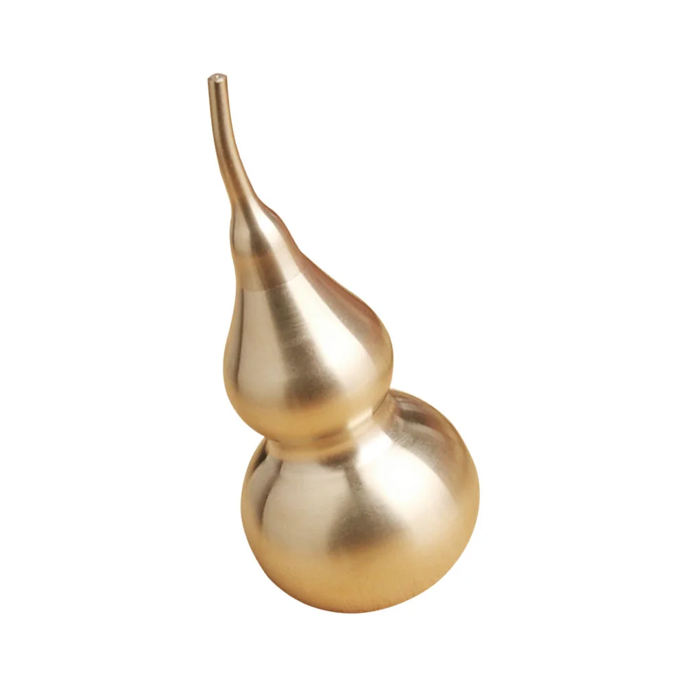 

Gourd Good Fortune Wealth Figurine Luck Wu Ornaments Auspicious Brass Pendant Hanging Decoration Table Statue Desk Porsperity