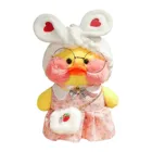 Симпатичная желтая плюшевая утка Lalafanfan утка 30 см, игрушка для детей, игровая утка для кафе, утка Flifan, подарок для мальчика и девочки