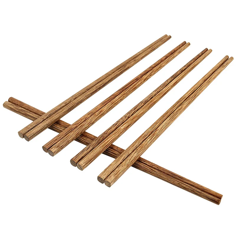 

2Pairs 25/28/32cm Wenge Solid Wood Chopsticks Healthy Chinese Carbonization Chop Sticks Reusable Chopsticks for Hotpot Noodle