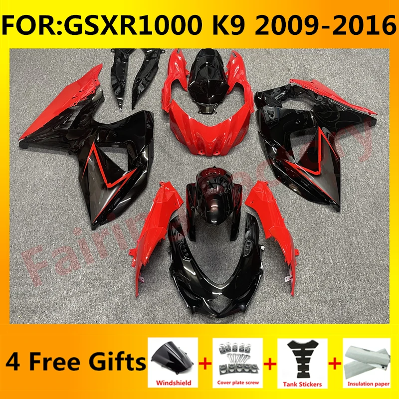 

Motorcycle Fairing kit fit for GSXR1000 GSXR 1000 GSX-R1000 2009 2010 2011 2012 2013 2014 2015 2016 K9 Fairings set red black
